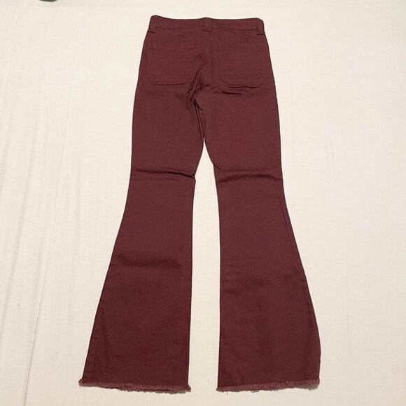 Celebrity Pink Flower Frayed Hem Flare Jeans Size 27 - Picture 11 of 14